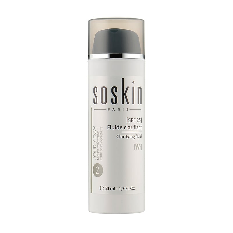 Освітлювальний флюїд для обличчя Soskin Clarifying Fluid SPF 25, 50 мл